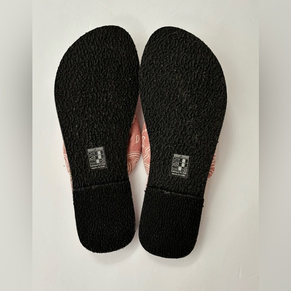 Free People Verda Women’s Boho Pink Organic Cotton Thong Sandals Size 6 Casual - Picture 6 of 7